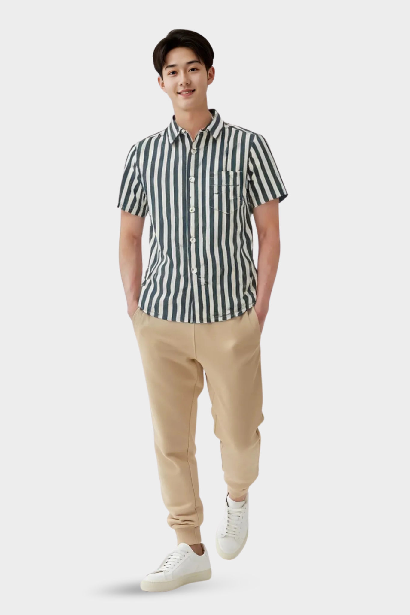 Striped Short-Sleeve Shirt
